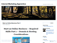 Tablet Screenshot of internetmarketingapprentice.wordpress.com