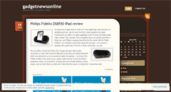 Desktop Screenshot of gadgetnewsonline.wordpress.com
