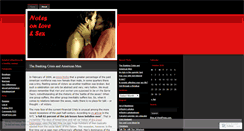 Desktop Screenshot of notesonsexandlove.wordpress.com