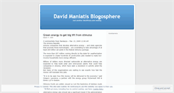 Desktop Screenshot of davidmaniatis.wordpress.com