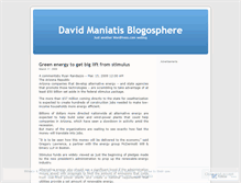 Tablet Screenshot of davidmaniatis.wordpress.com