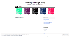Desktop Screenshot of pardeepsdesignblog.wordpress.com