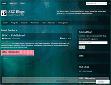 Tablet Screenshot of isecblogs.wordpress.com