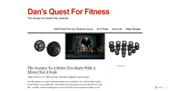 Desktop Screenshot of dansquestforfitness.wordpress.com