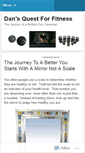 Mobile Screenshot of dansquestforfitness.wordpress.com