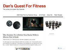 Tablet Screenshot of dansquestforfitness.wordpress.com