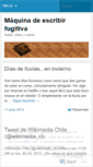 Mobile Screenshot of maquinadeescribirfugitiva.wordpress.com