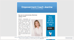 Desktop Screenshot of empowermentcoachjeaninebailey.wordpress.com