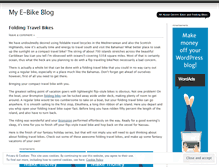 Tablet Screenshot of myelectricbikes.wordpress.com