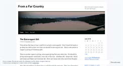 Desktop Screenshot of fromafarcountry.wordpress.com