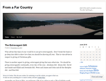 Tablet Screenshot of fromafarcountry.wordpress.com