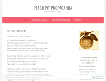 Tablet Screenshot of peachpitproduction.wordpress.com