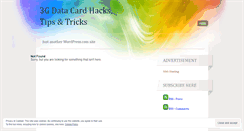 Desktop Screenshot of 3gdatacard.wordpress.com