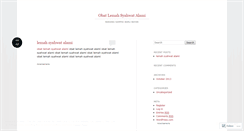 Desktop Screenshot of obatlemahsyahwat1alami.wordpress.com
