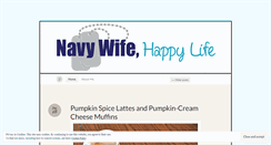 Desktop Screenshot of navywifehappylife.wordpress.com