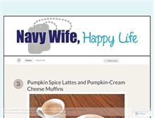 Tablet Screenshot of navywifehappylife.wordpress.com