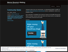 Tablet Screenshot of mennobouma.wordpress.com