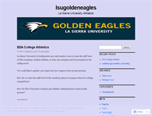 Tablet Screenshot of lsugoldeneagles.wordpress.com
