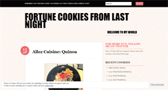 Desktop Screenshot of fortunecookiefromlastnight.wordpress.com