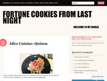 Tablet Screenshot of fortunecookiefromlastnight.wordpress.com