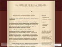 Tablet Screenshot of esplendorbelleza.wordpress.com