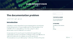 Desktop Screenshot of alaindefrance.wordpress.com