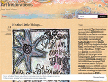 Tablet Screenshot of myartinspirations.wordpress.com