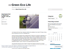 Tablet Screenshot of greenecolife.wordpress.com