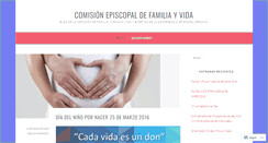 Desktop Screenshot of cepcomisiondefamiliainfanciayvida.wordpress.com