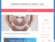 Tablet Screenshot of cepcomisiondefamiliainfanciayvida.wordpress.com