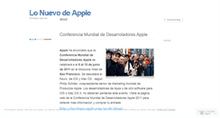 Desktop Screenshot of lonuevodeapple.wordpress.com