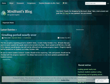 Tablet Screenshot of mrshunt.wordpress.com