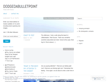 Tablet Screenshot of dodgedabulletpoint.wordpress.com