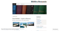 Desktop Screenshot of hiddenromania.wordpress.com