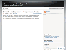 Tablet Screenshot of comodescargarvideosdeyoutube.wordpress.com