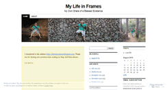 Desktop Screenshot of mylifeinframes.wordpress.com