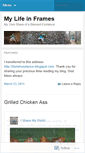 Mobile Screenshot of mylifeinframes.wordpress.com