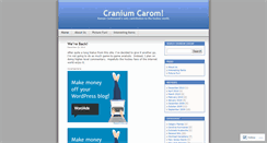 Desktop Screenshot of craniumcarom.wordpress.com