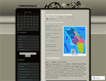 Tablet Screenshot of comicoholic.wordpress.com