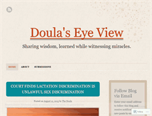 Tablet Screenshot of doulaseyeview.wordpress.com