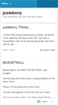 Mobile Screenshot of justebony.wordpress.com