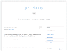 Tablet Screenshot of justebony.wordpress.com