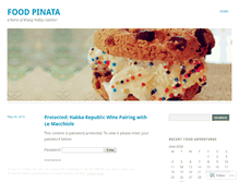 Tablet Screenshot of foodpinata.wordpress.com