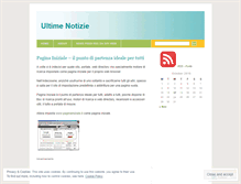 Tablet Screenshot of notizieultime.wordpress.com