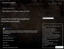Tablet Screenshot of closetwriteranonymous.wordpress.com
