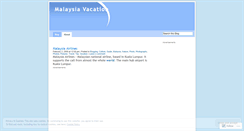 Desktop Screenshot of malaysiavacation1.wordpress.com