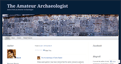 Desktop Screenshot of amateurarchaeologist.wordpress.com