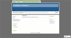 Desktop Screenshot of alineshat.wordpress.com