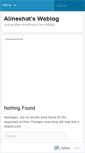 Mobile Screenshot of alineshat.wordpress.com