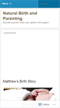 Mobile Screenshot of anaturalhomebirth.wordpress.com